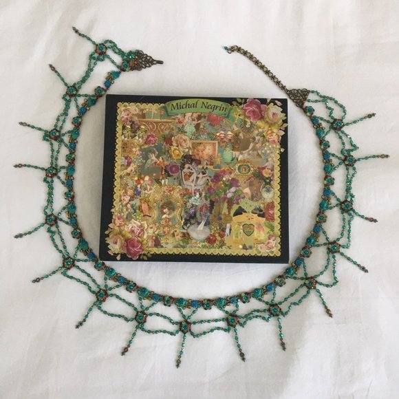 Michal Negrin Jewelry - Michal Negrin Rainbow Flower Chain Belt/Necklace